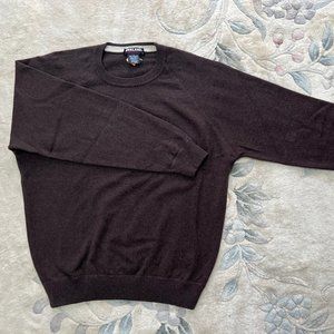 Cashmere sweater (crew neck) large, brown